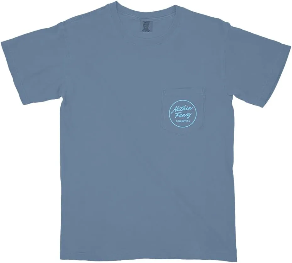 Nuthin Fancy CO Comfort Colors Pocket Tee, 100% Ring Spun Cotton T-Shirt