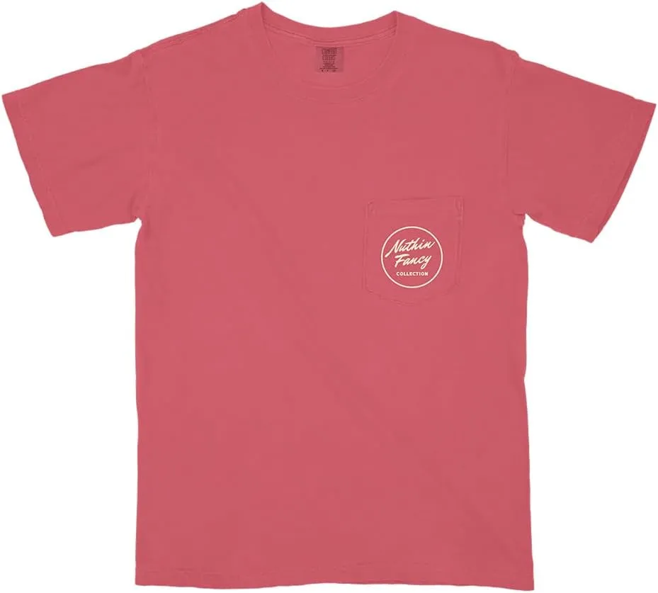 Nuthin Fancy CO Comfort Colors Pocket Tee, 100% Ring Spun Cotton T-Shirt