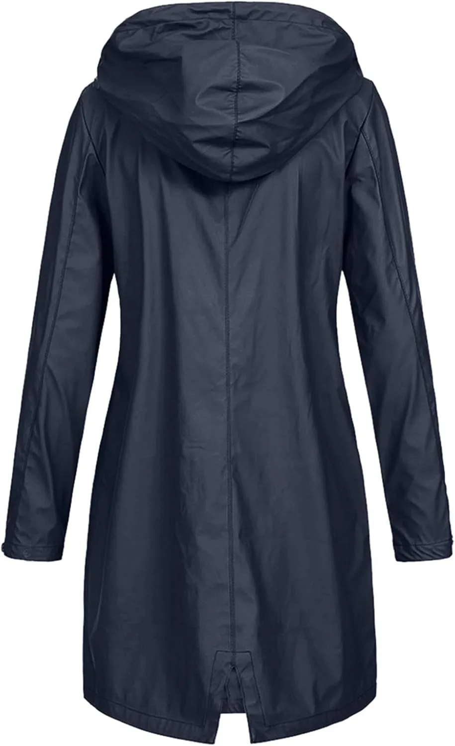 Open Front Belted Long Jacket Hooded Solid Women Coat Rain Raincoat Women'S Coat Trench Coats for Women Peacoat