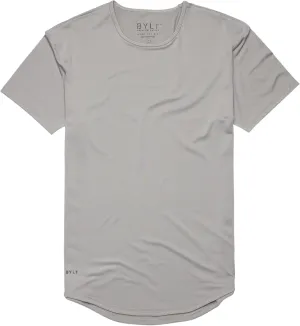 Performance Drop-Cut Men's T Shirt  Athletic Drop Cut Crewneck Tee  Moisture Wicking, Quick-Dry, Tapered Fit