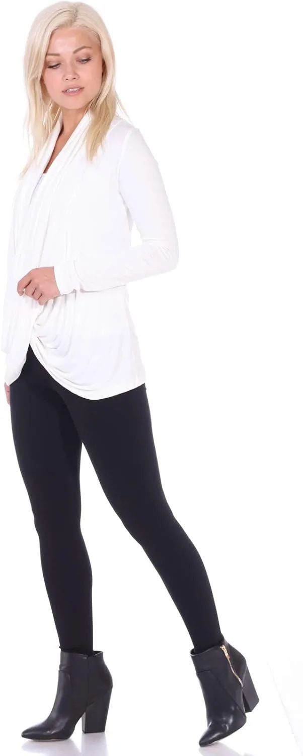 Popana Womens Casual Long Sleeve Criss Cross Fall Cardigan Plus Size Made in USA