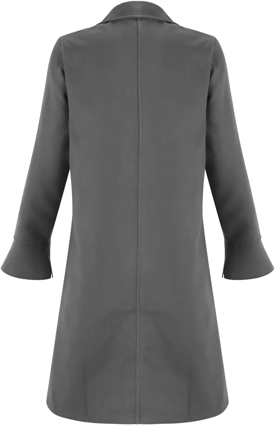 QWENTMTNTY Wool Pea Coats for Men Winter Slim Fit Casual Single Breasted Trench Coat Mid-Length Thermal Business Peacoat