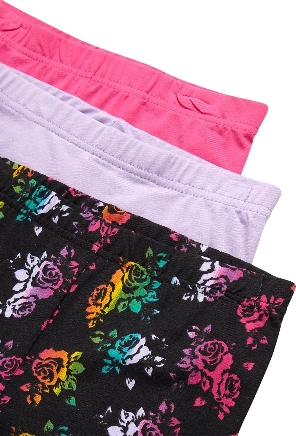 Real Love Girls' Active Shorts Set - 6 Piece Fashion T-Shirts and Performance Bike Shorts - Summer Outfit for Girls (7-16)