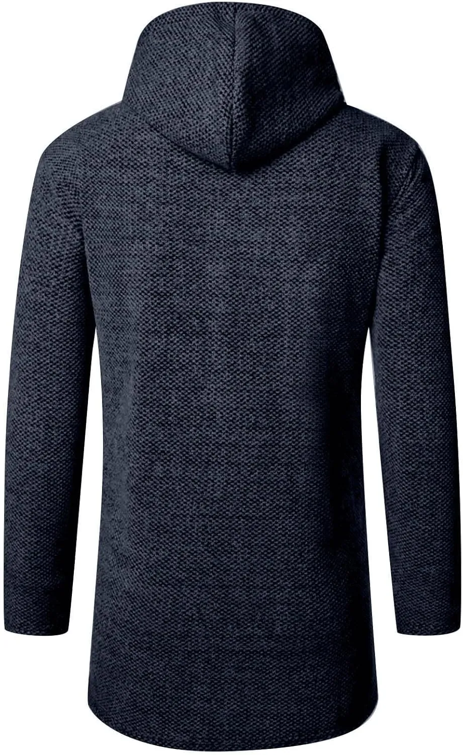 RTRDE Mens Coat Knitted Cardigan Sweaters Jacket Full Zip Fleece Lined Winter Warm Hoodie Coat Casual Jackets, L-4XL