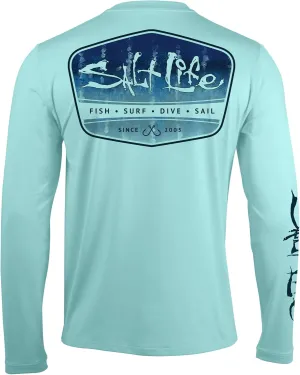 Salt Life Men's Marlin Fade Long Sleeve Performance Shirt
