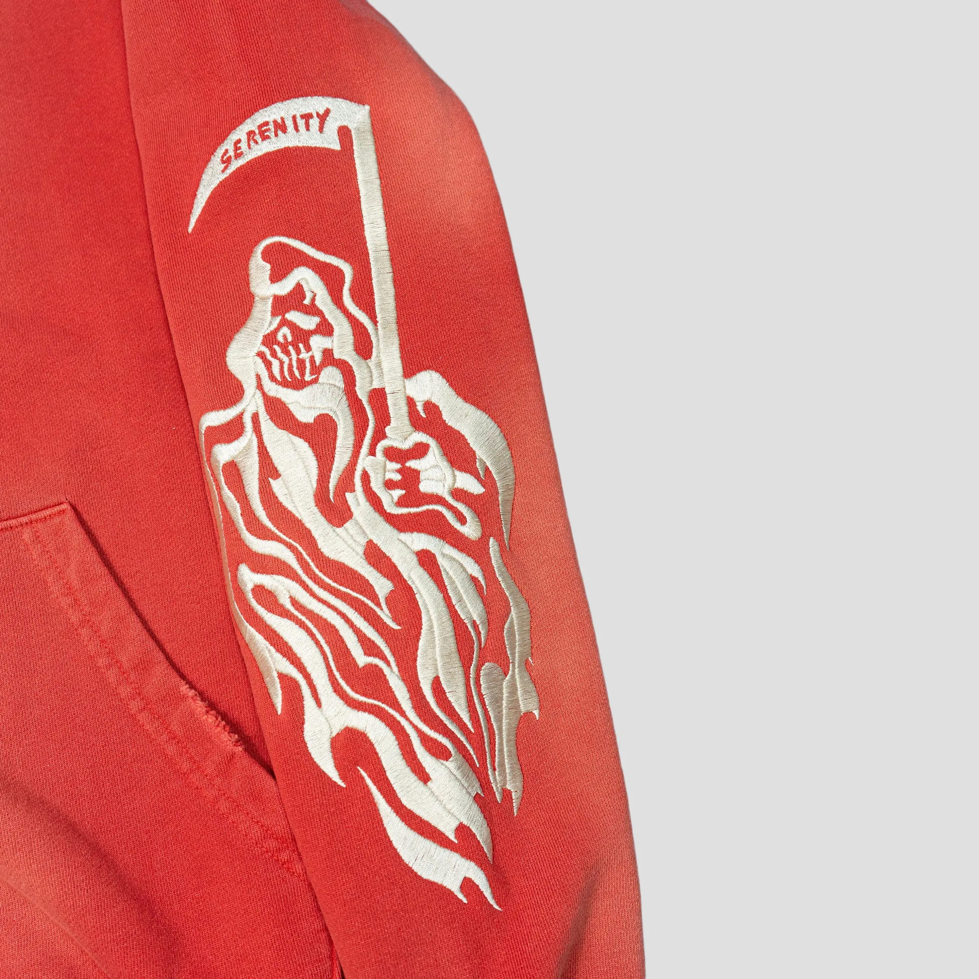 SERENITY REAPER DESTROYED FLEECE HOODIE
