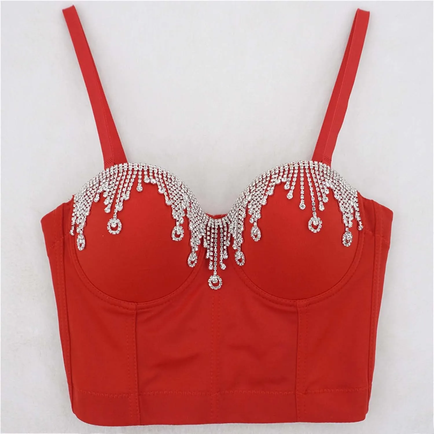 Shiny Going Out Tank Top for Women Party Rhinestone Sparkle Sparkly Sleeveless 2025 Shirts Sequin Camisole Club Cute