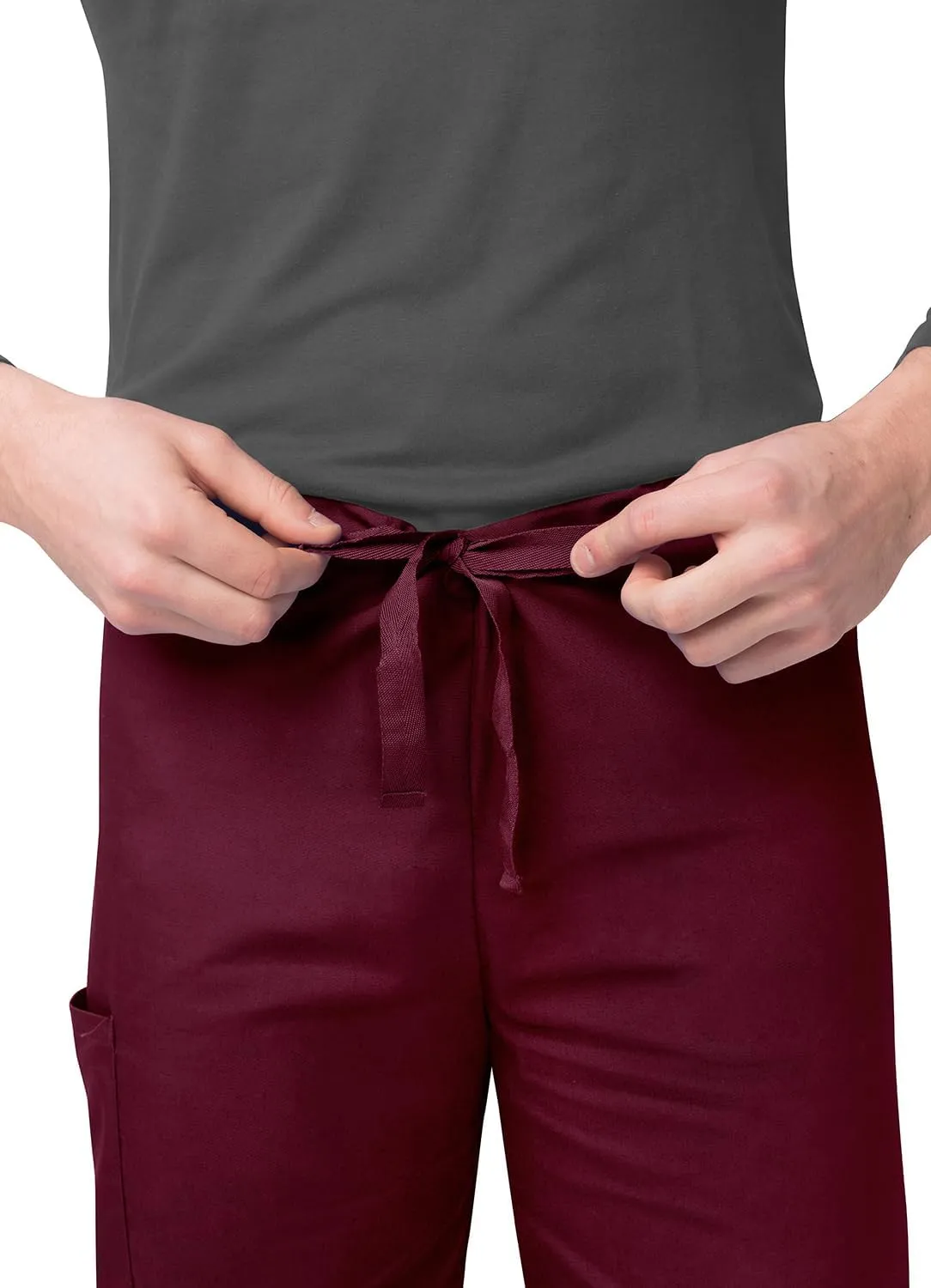 Sivvan Unisex Scrubs - Classic V-Neck Top & Drawstring Pants Scrub Set