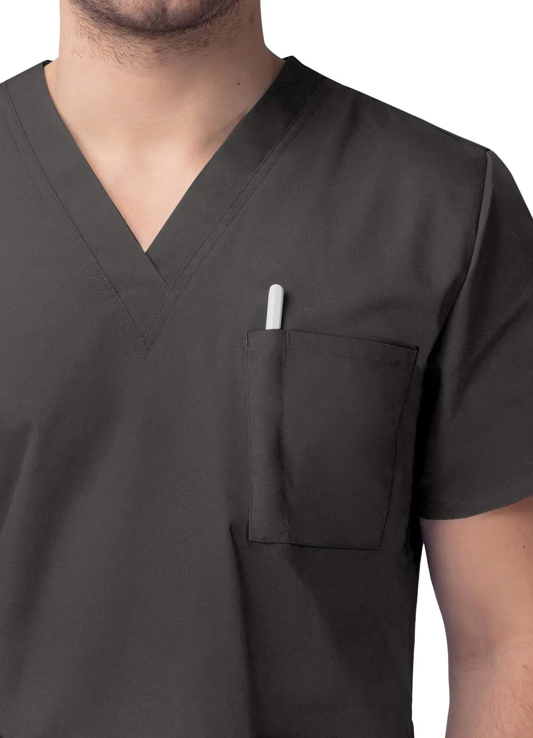 Sivvan Unisex Scrubs - Classic V-Neck Top & Drawstring Pants Scrub Set
