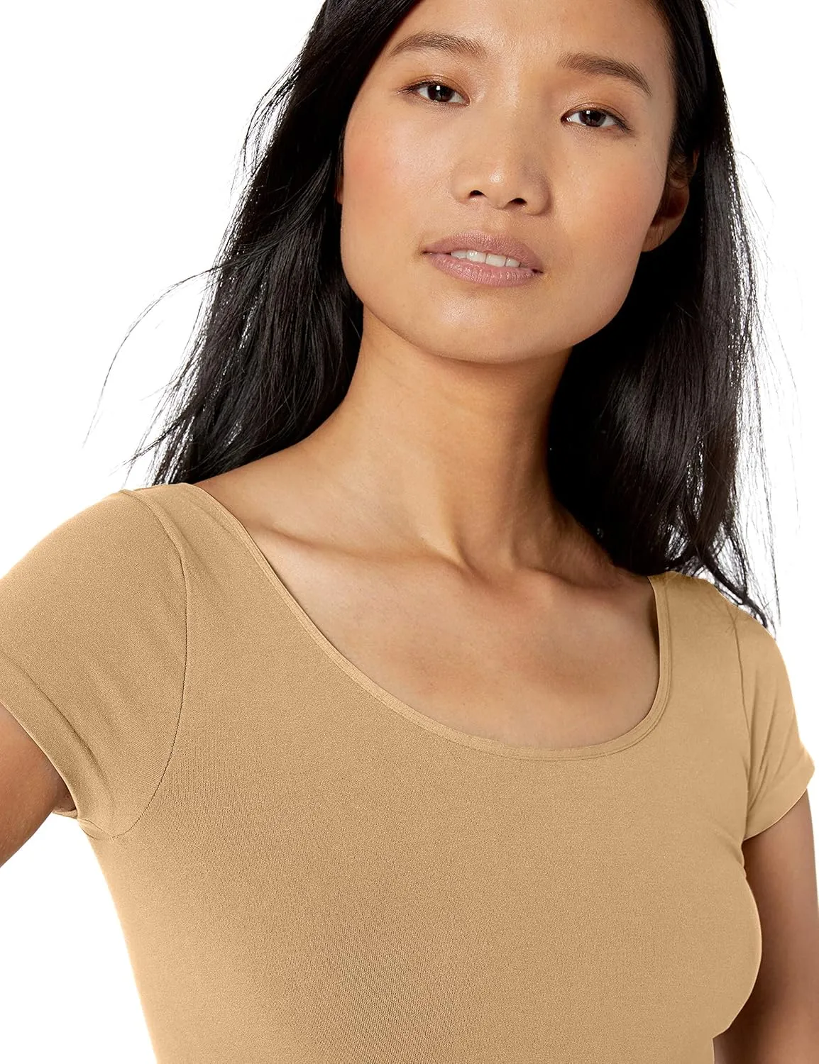 skinnytees Women's Long Cap Sleeve Tee