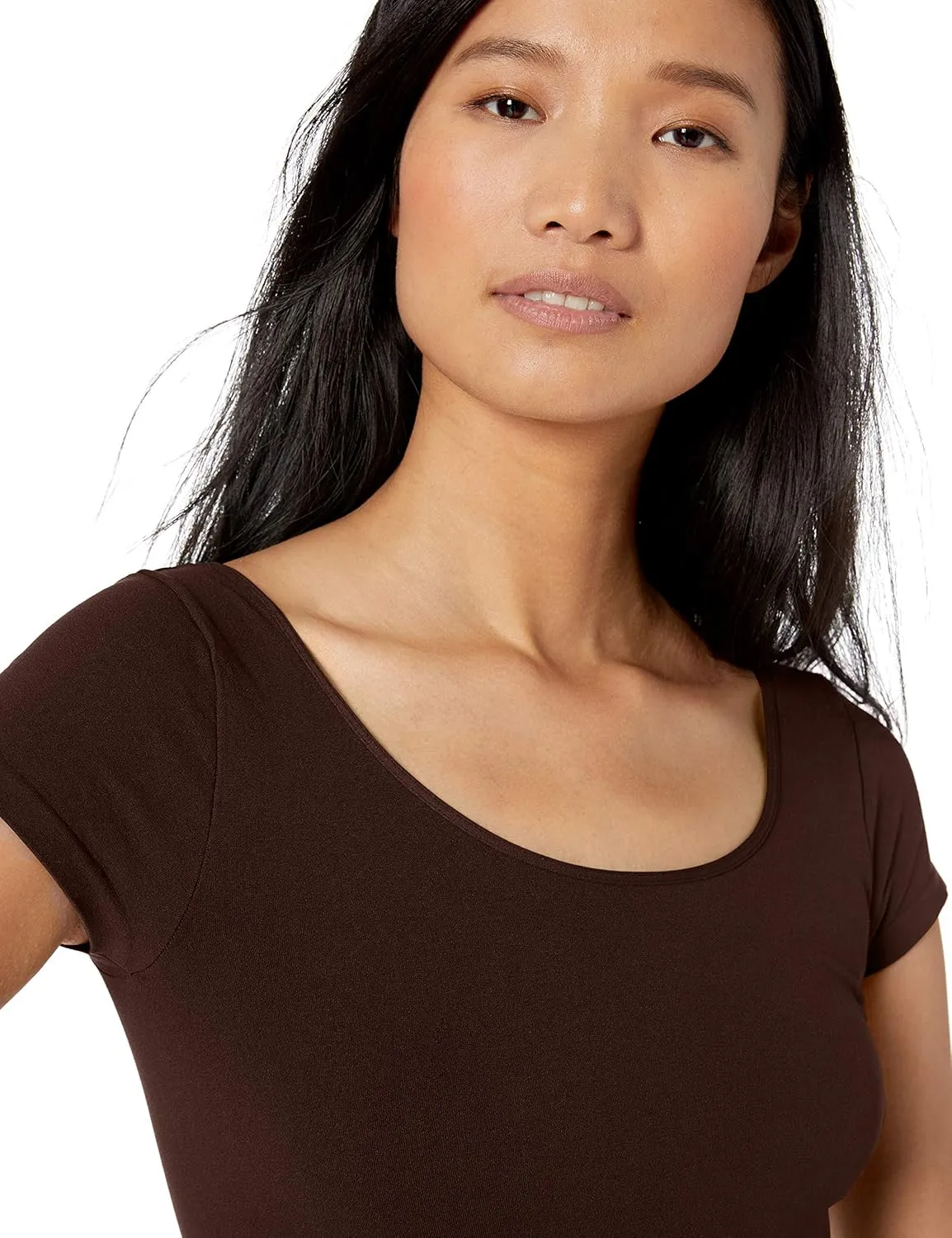 skinnytees Women's Long Cap Sleeve Tee