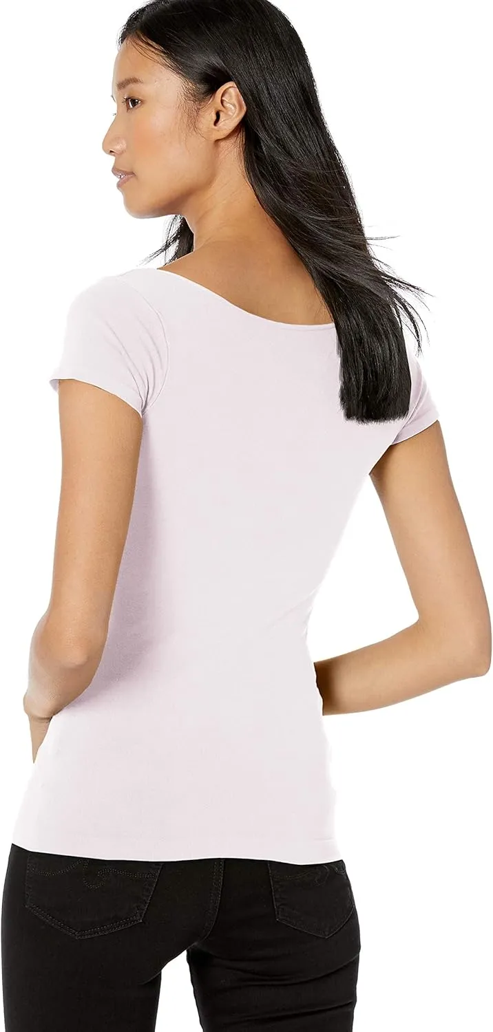 skinnytees Women's Long Cap Sleeve Tee