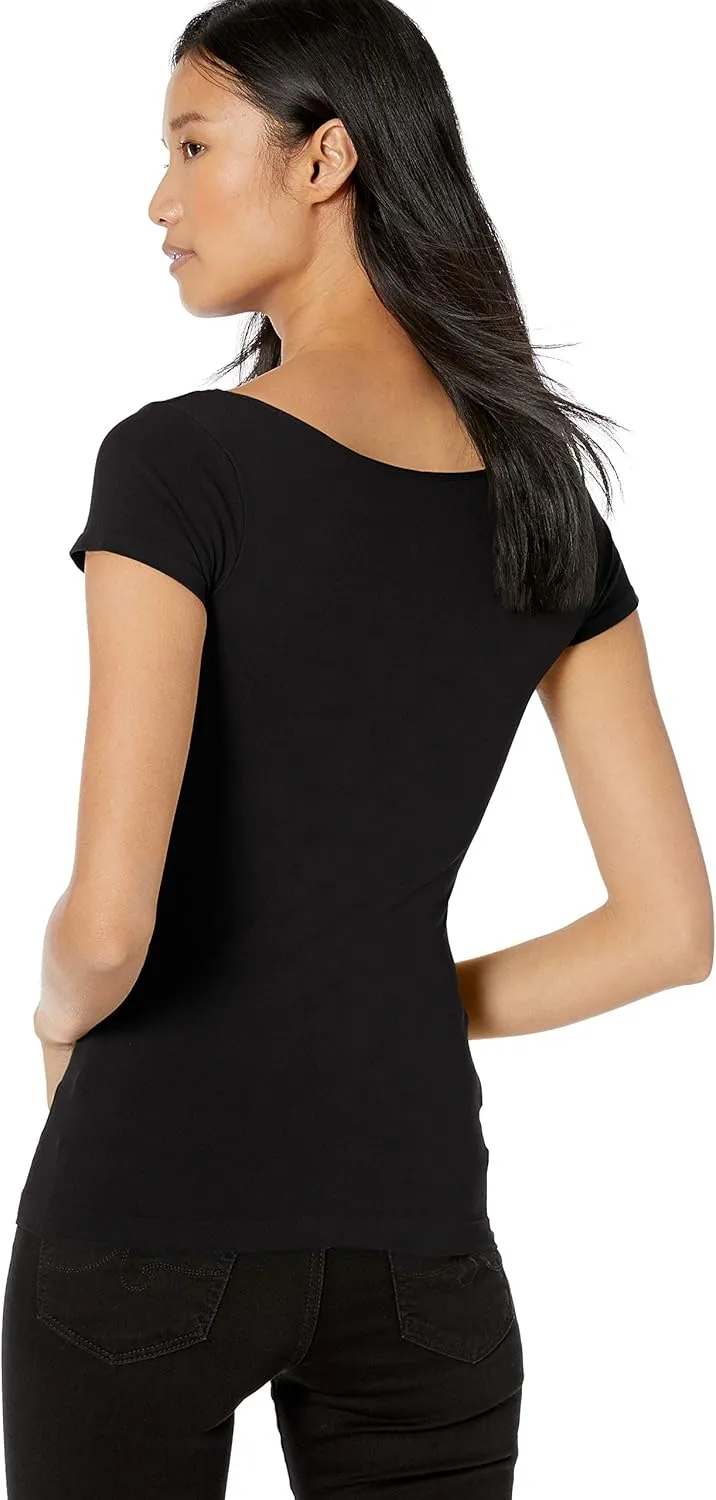 skinnytees Women's Long Cap Sleeve Tee