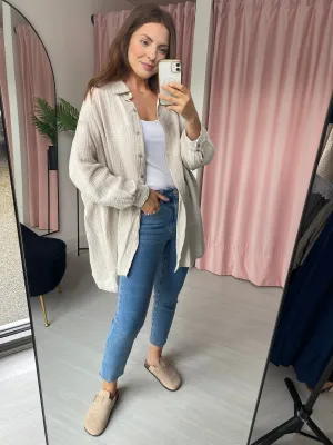Slim Fit Mom Jeans - Blue