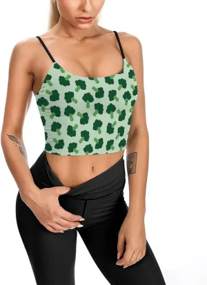 Summer Sleeveless for Women, Loose Fit Basic Casual Summer Sleeveless Shirts Cute Green Cartoon