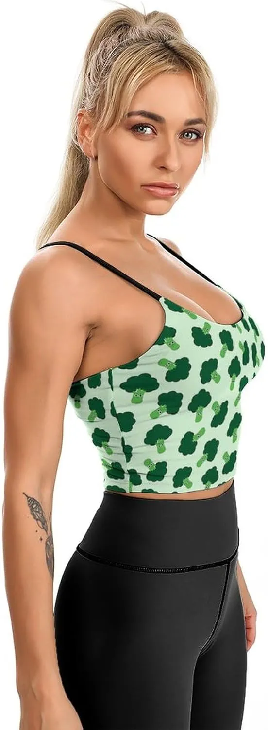 Summer Sleeveless for Women, Loose Fit Basic Casual Summer Sleeveless Shirts Cute Green Cartoon