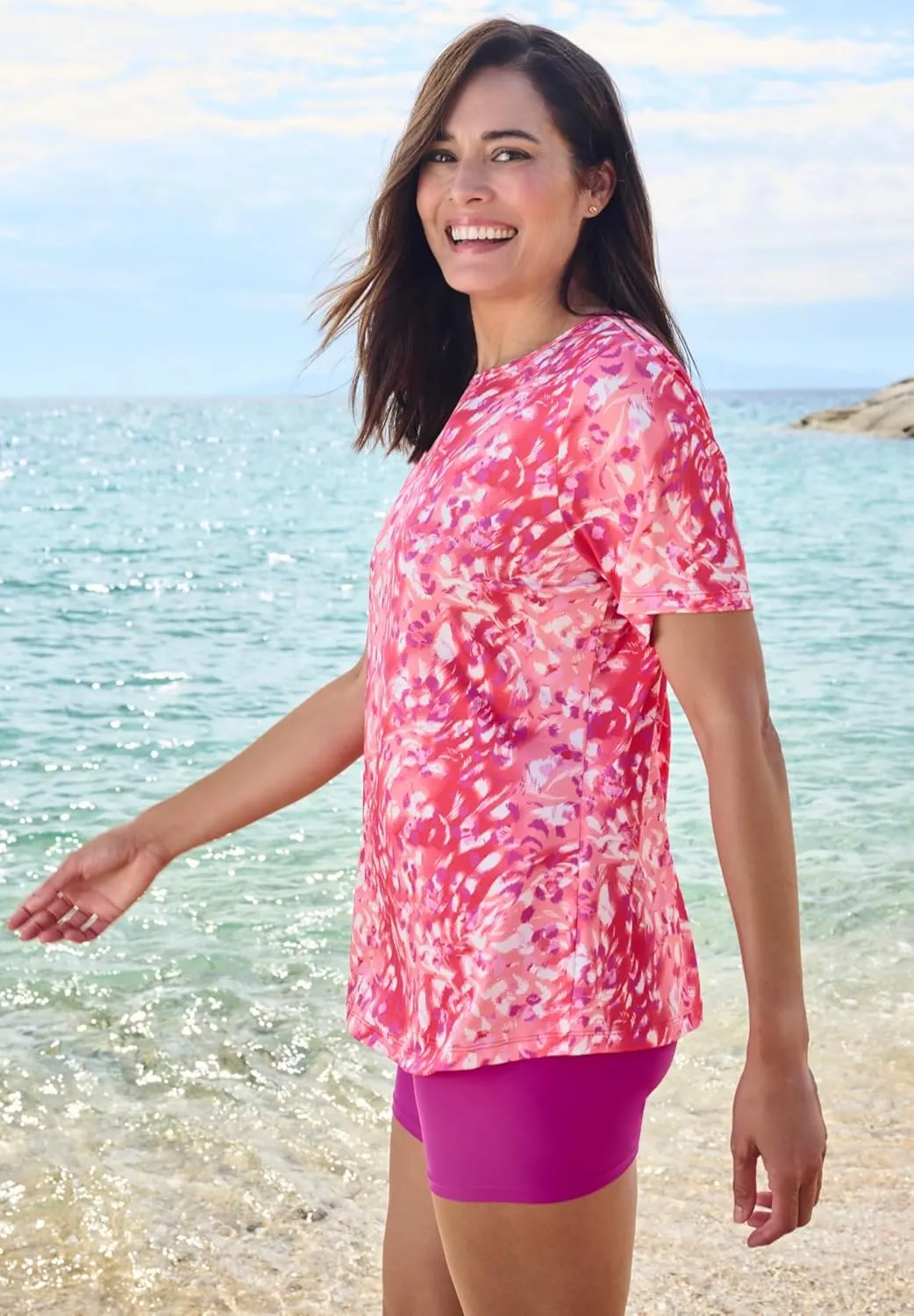 Swim 365 Women's Plus Size The Swim Tee