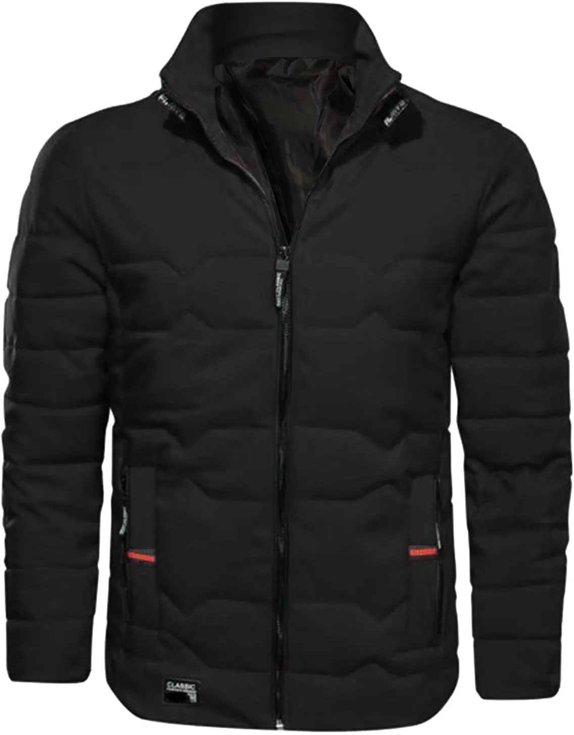 The Day on Clearance Deals Men Faux Hooded Cotton Padded Outerwear and Coat Purple Jacket Mens Travel Coat Warm Winter Jacket Men Black Suit Jacket for Men Sport para