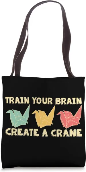 Train Your Brain Create A Crane Paper Folding Origami Lovers Tote Bag