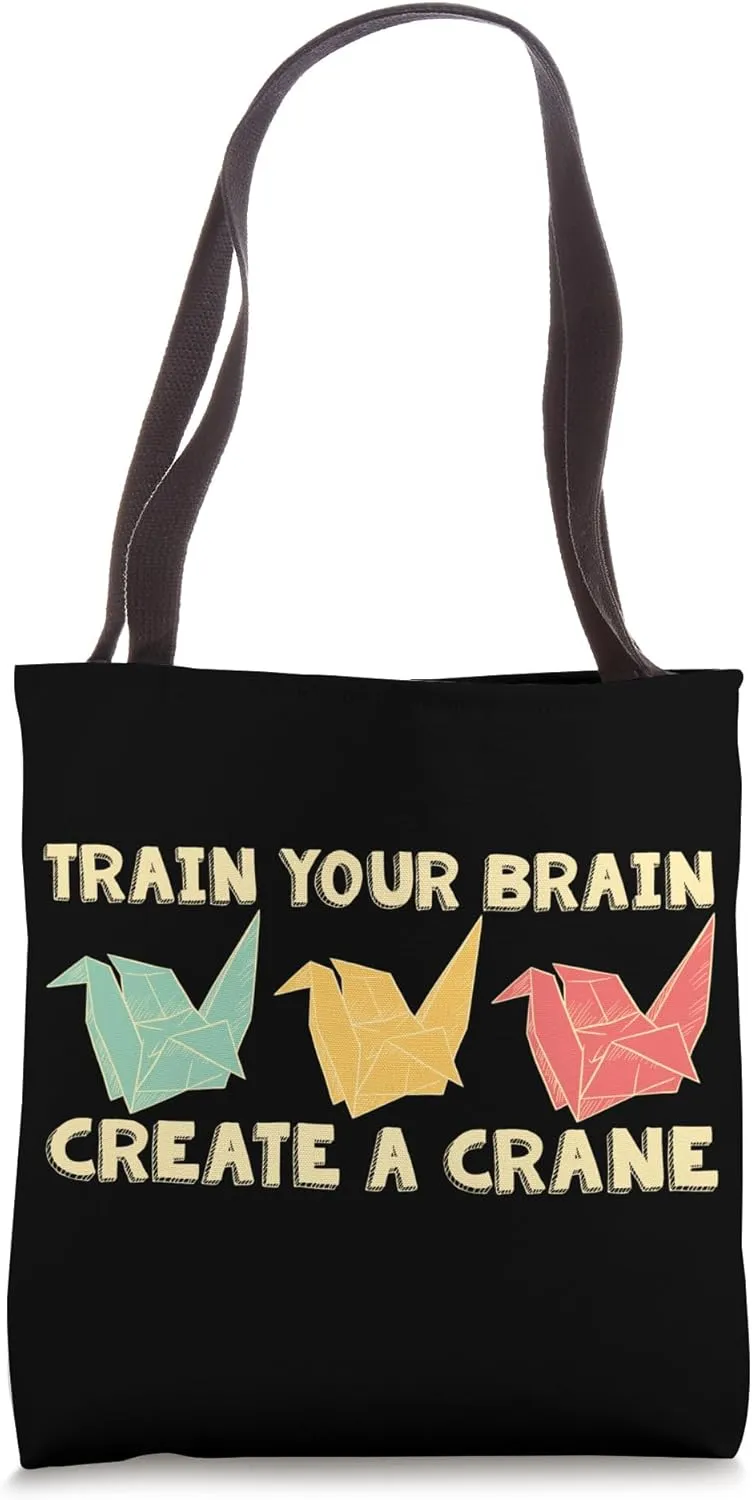 Train Your Brain Create A Crane Paper Folding Origami Lovers Tote Bag
