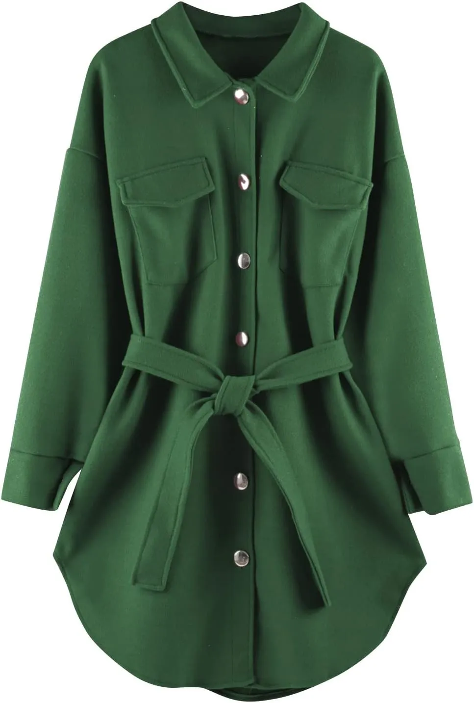 Trench Coat for Women Winter Wool Blend Overcoat Elegant Lapel Collar Double Breasted Peacaot Jackets With Belt