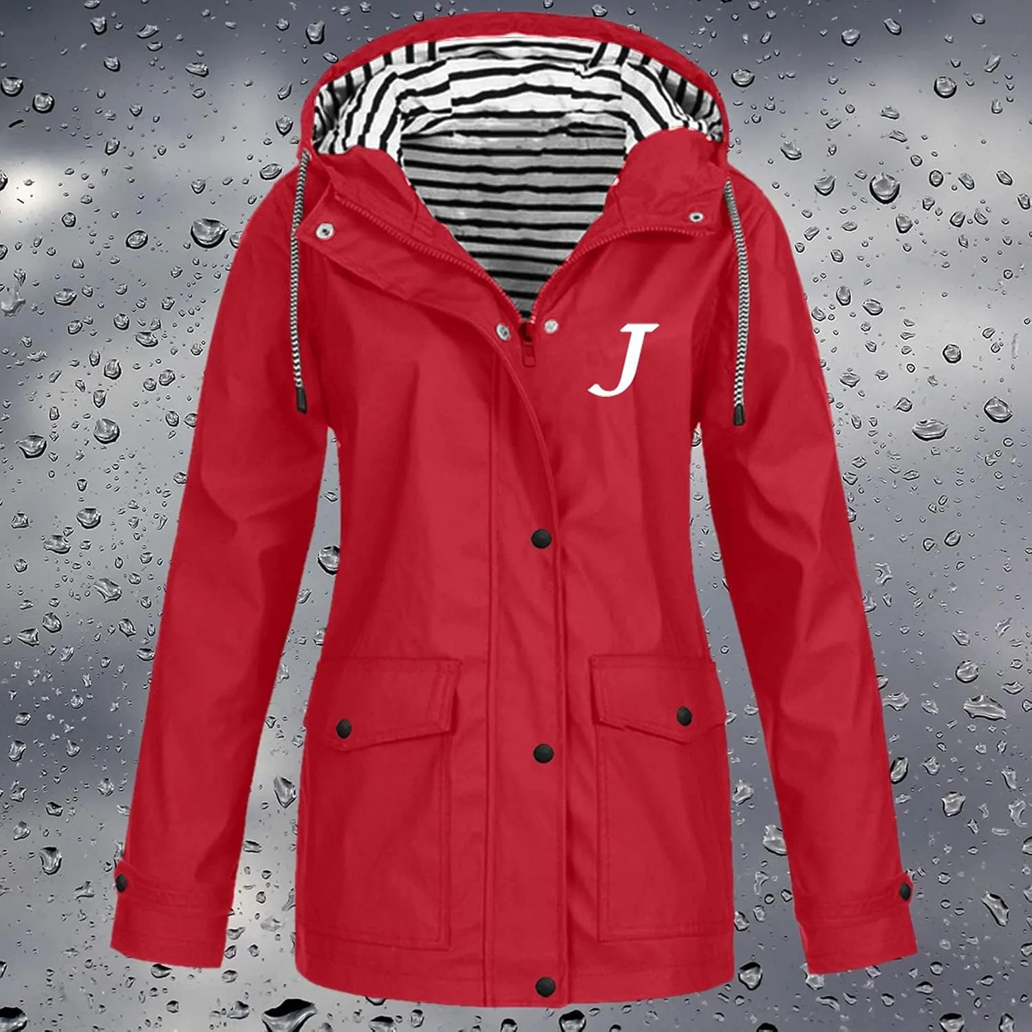 Trench Coats For Women Outdoor Trench Raincoat With Hood Lightweight Plus Size For Girls Lightweight Trench Coat