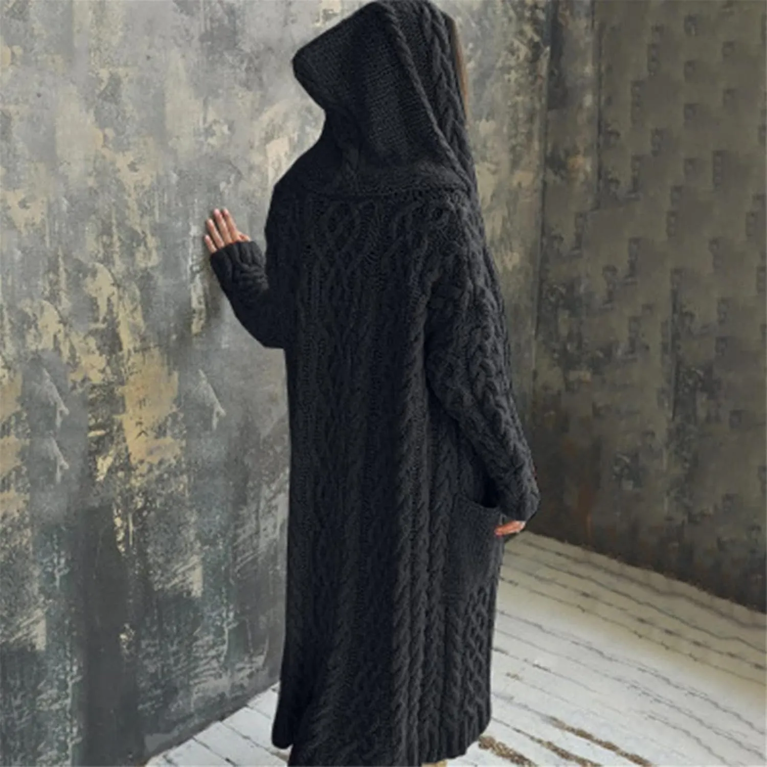 Trench Coats for Women Women Cardigan Breasted Large Long Single Sleeves Coat Women's Coat Double-Breasted Classic