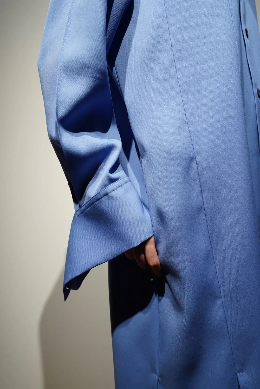 UJOH Long Sleeve Slit Shirts Dress