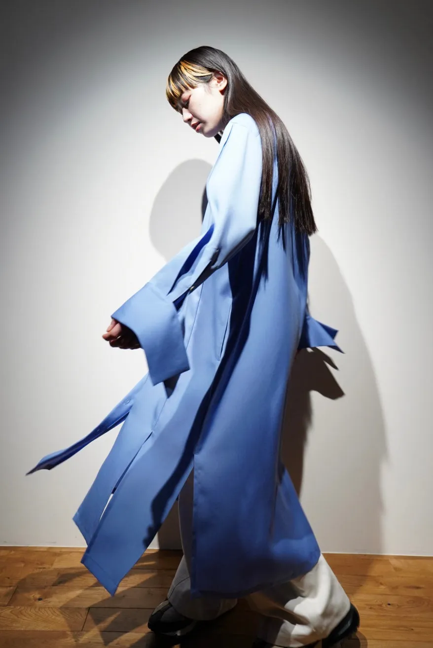 UJOH Long Sleeve Slit Shirts Dress