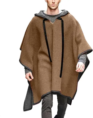 Unisex Casual Hooded Poncho Cape Cloak Fashion Coat Hoodie Pullover Casual Asymmetric Hem Hoodie Sweatshirts