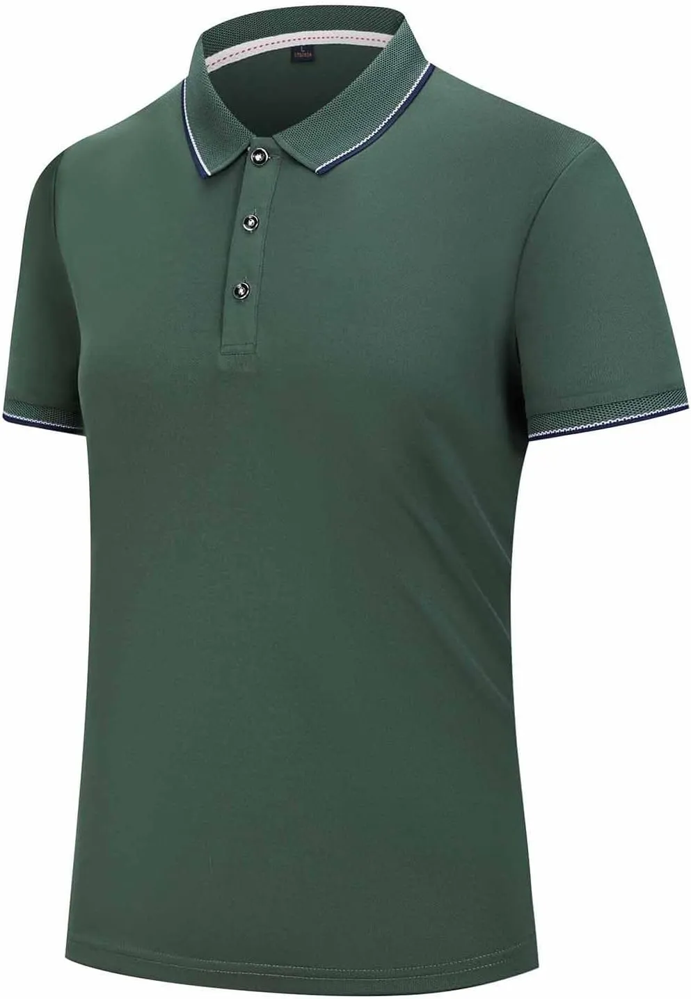 Unisex Polo Shirts Moisture Wicking Quick-Dry Short Sleeve 3 Buttons Solid Golf Shirt Casual Premium Summer Workout Tee Tops