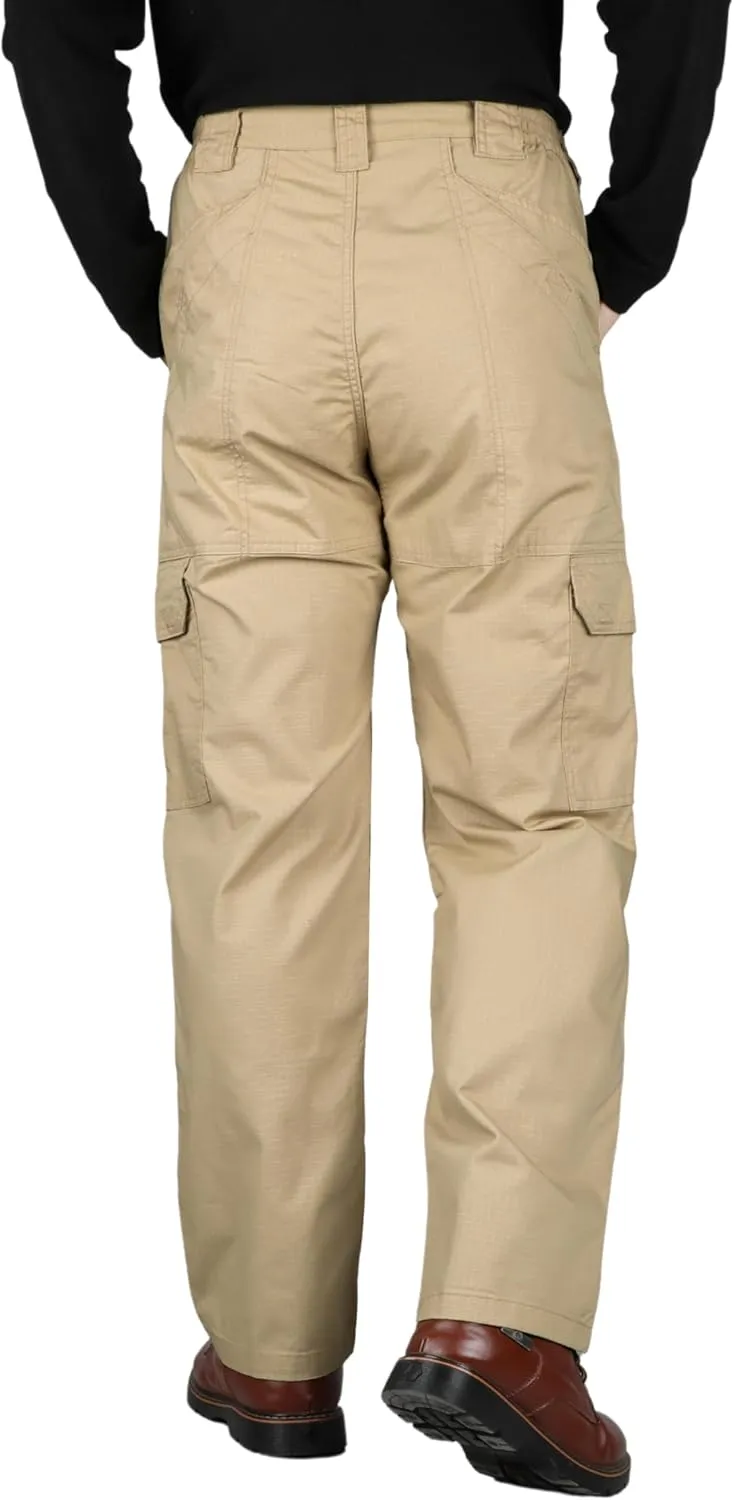 VATRENUS Men's FR Cargo Pants-10pockets Relax Fit Lightweight 6oz Rip-Stop Flame Resistant Jeans Water Repellent Finish