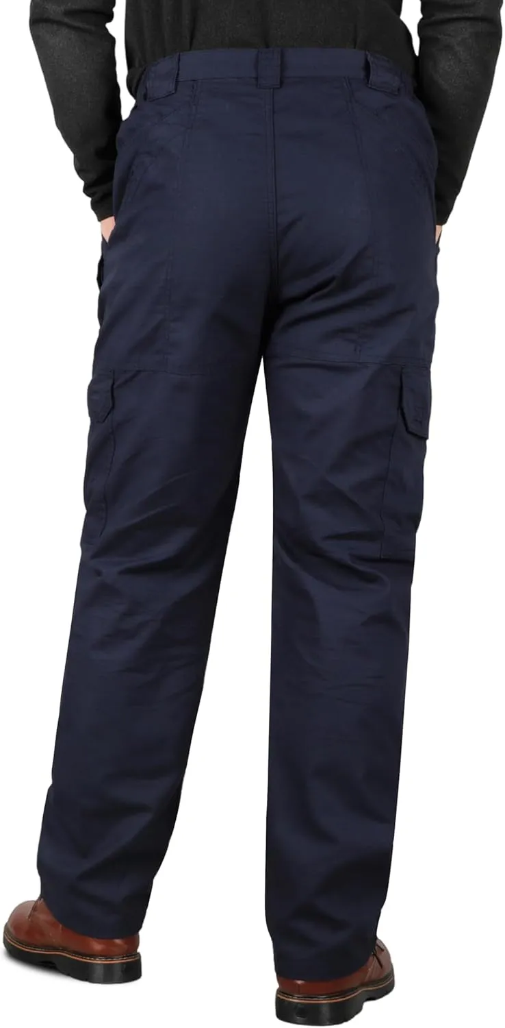 VATRENUS Men's FR Cargo Pants-10pockets Relax Fit Lightweight 6oz Rip-Stop Flame Resistant Jeans Water Repellent Finish