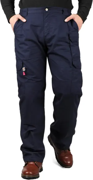VATRENUS Men's FR Cargo Pants-10pockets Relax Fit Lightweight 6oz Rip-Stop Flame Resistant Jeans Water Repellent Finish