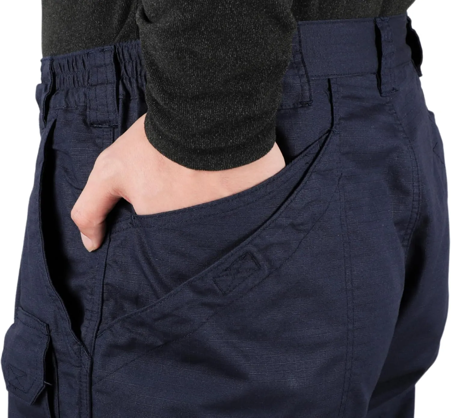 VATRENUS Men's FR Cargo Pants-10pockets Relax Fit Lightweight 6oz Rip-Stop Flame Resistant Jeans Water Repellent Finish