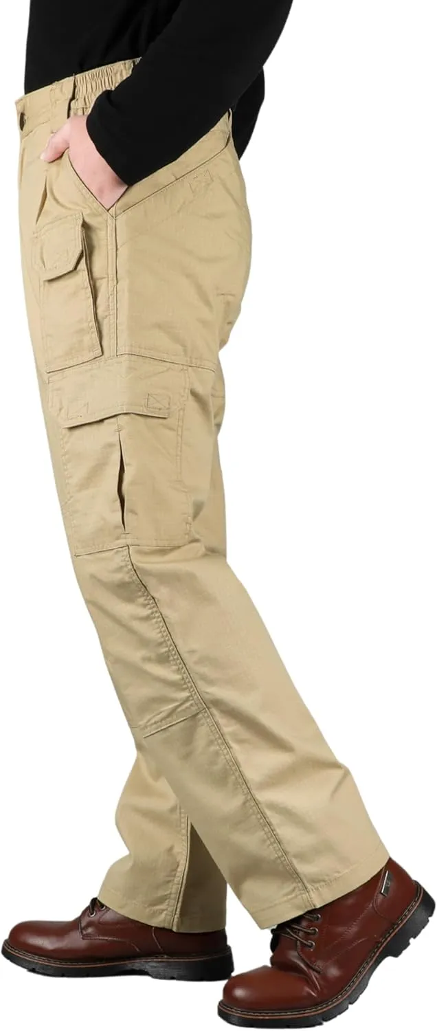 VATRENUS Men's FR Cargo Pants-10pockets Relax Fit Lightweight 6oz Rip-Stop Flame Resistant Jeans Water Repellent Finish