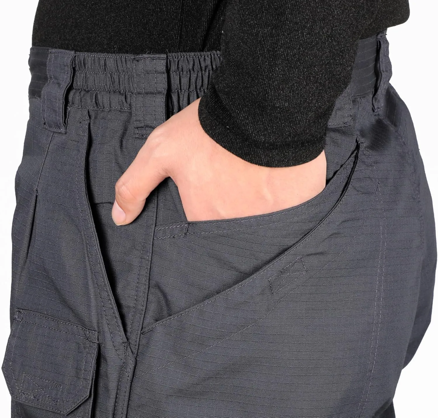 VATRENUS Men's FR Cargo Pants-10pockets Relax Fit Lightweight 6oz Rip-Stop Flame Resistant Jeans Water Repellent Finish
