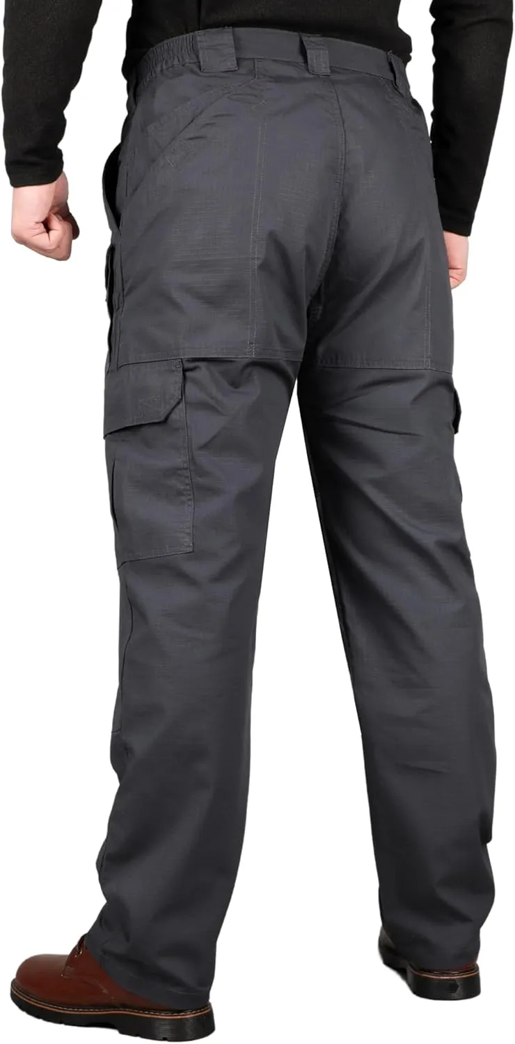 VATRENUS Men's FR Cargo Pants-10pockets Relax Fit Lightweight 6oz Rip-Stop Flame Resistant Jeans Water Repellent Finish