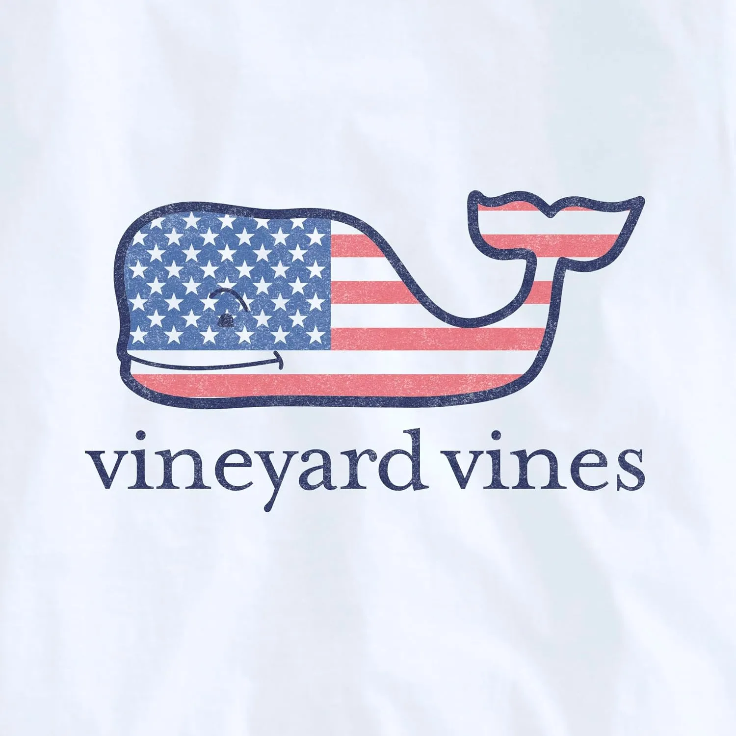 vineyard vines Men's Flag Whale Long-Sleeve Pocket Tee