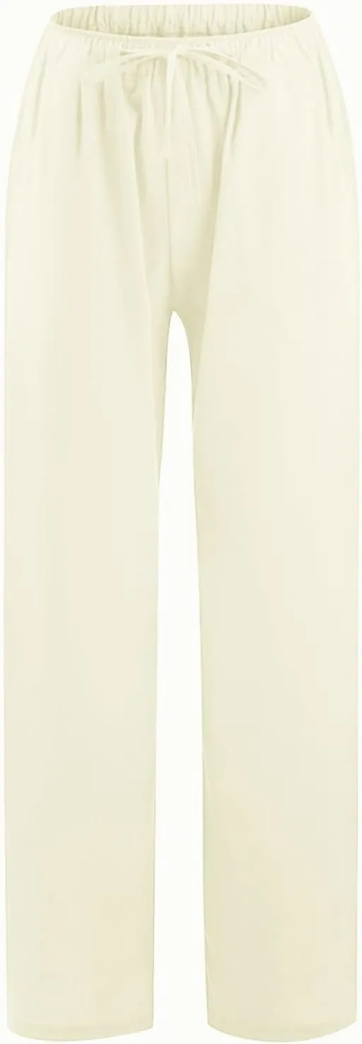 Wide Leg Trousers for Women 2024 Plus Size Drawstring High Elastic Waist Casual Pants Loose Fit Straight Summer Items