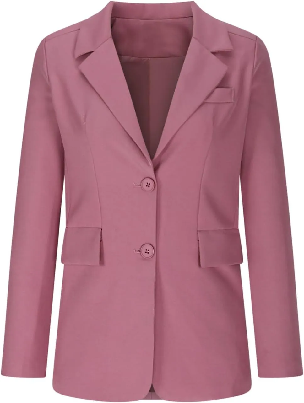 Wkishenl Blazers for Women Business Casual Solid Open Front Jackets Loose Fit Long Sleeve Lapel Blazer Coats Chic Office Suit