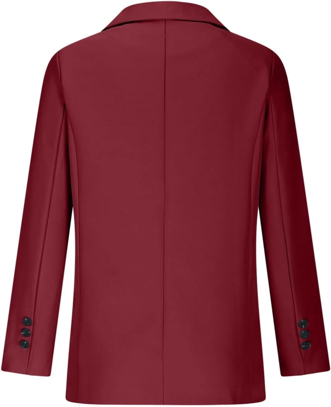 Wkishenl Blazers for Women Business Casual Solid Open Front Jackets Loose Fit Long Sleeve Lapel Blazer Coats Chic Office Suit