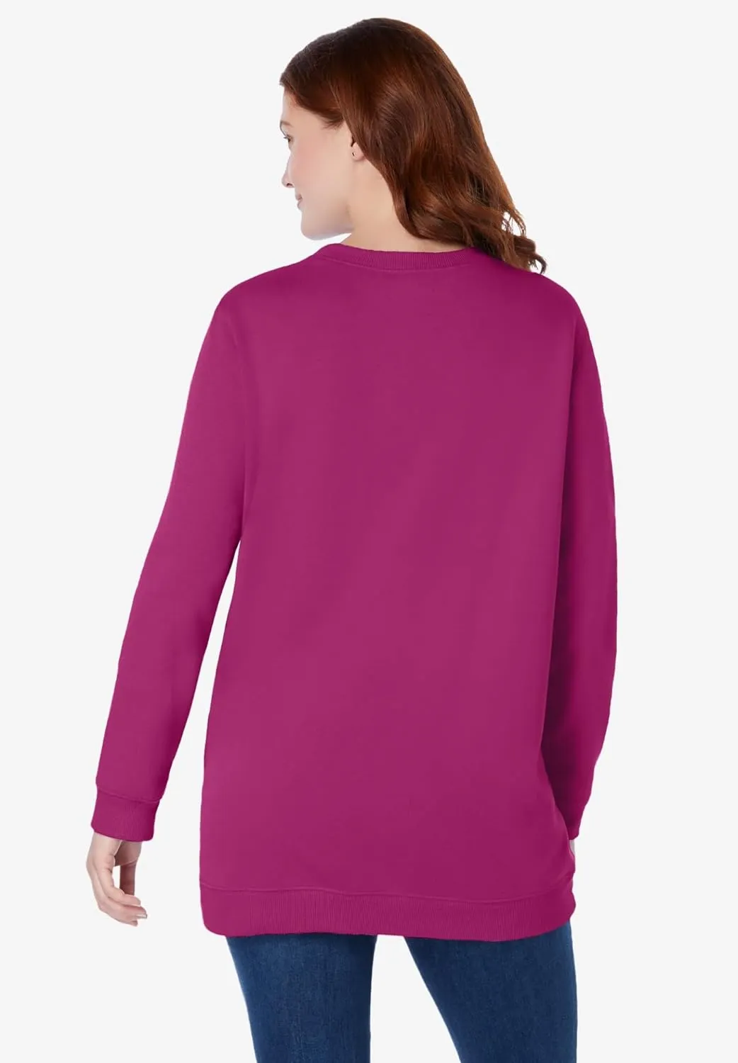 Woman Within Plus Size Fleece Sweatshirt
