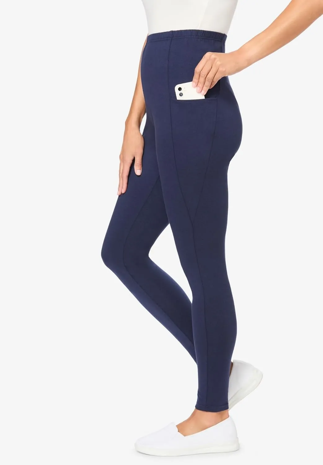 Woman Within Plus Size Pocket Legging