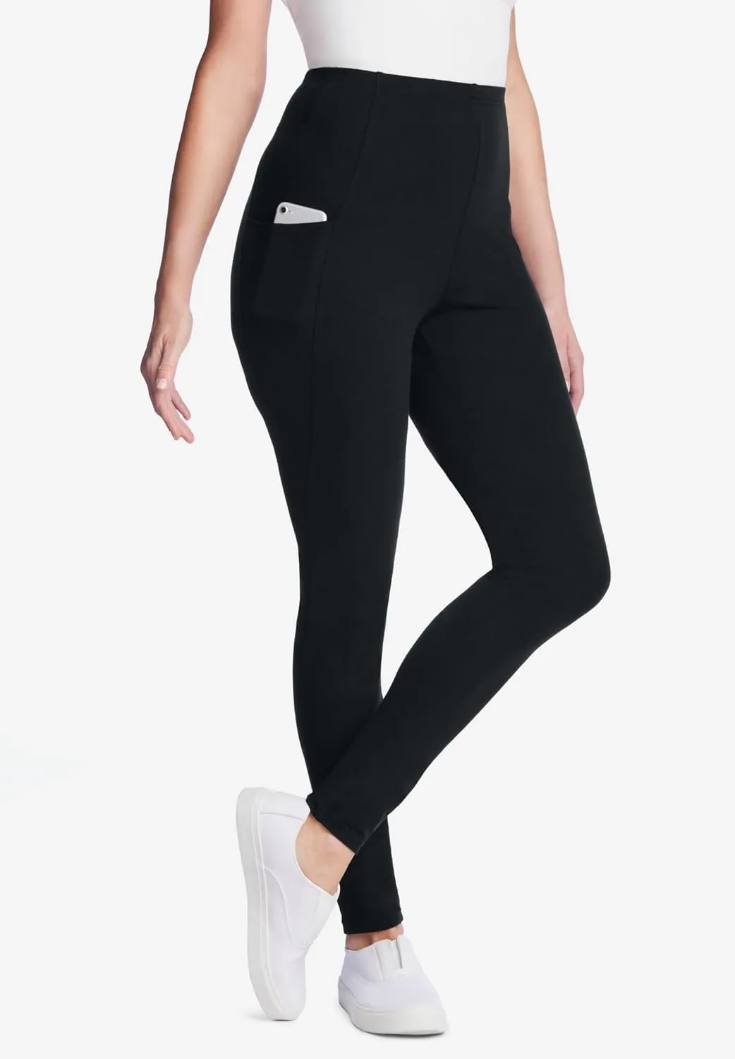 Woman Within Plus Size Pocket Legging