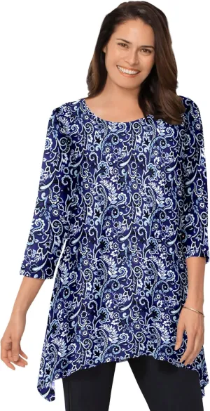 Woman Within Plus Size The High-Low Hem Tunic