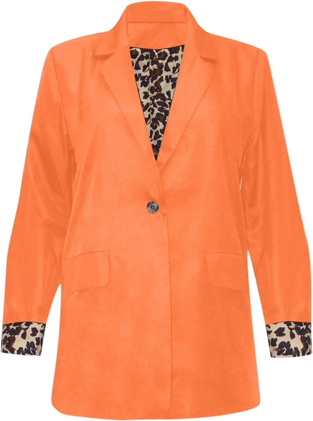 Women Blazer Business Casual Summer Fashion Leopard Business Blazers Jacket Long Sleeve Work Office Jacket Outfit