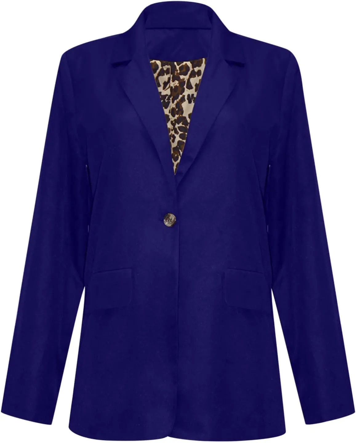 Women Blazer Business Casual Summer Fashion Leopard Business Blazers Jacket Long Sleeve Work Office Jacket Outfit
