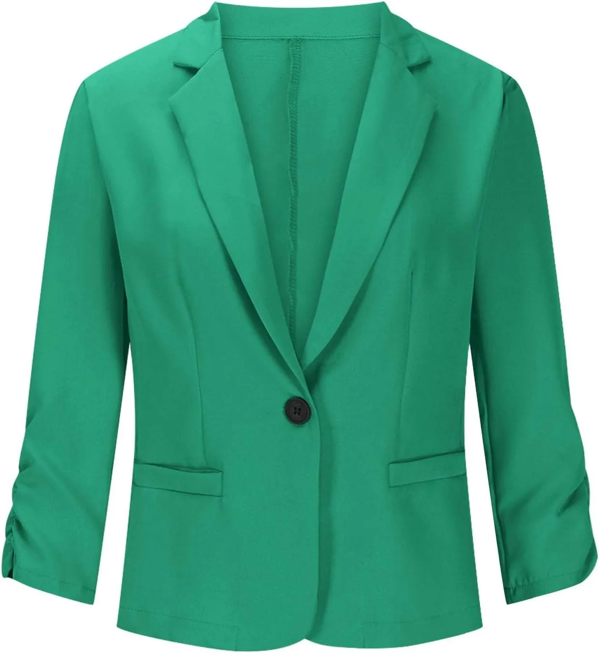 Women Business Casual Blazer Open Front Blazer Plus Size Dressy Blazer Work Office Jacket Lapel Collar Jacket Pockets