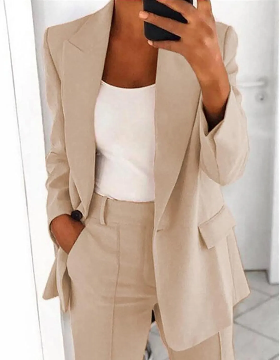 Women Cardigan Plain Blazers Jacket Blazers Outfits for Women Long Sleeve Work Blazer Winter Fall Blazers 2025